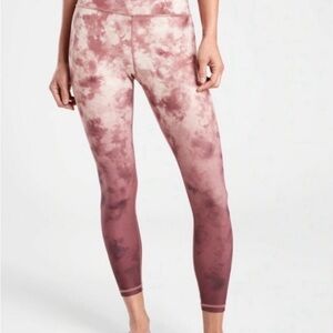 Athleta Mauve Tie-Dye Ombre Elation 7/8 Tight